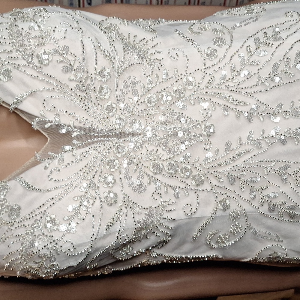 Hera White Collection size 14, Blush in color with Bling!
